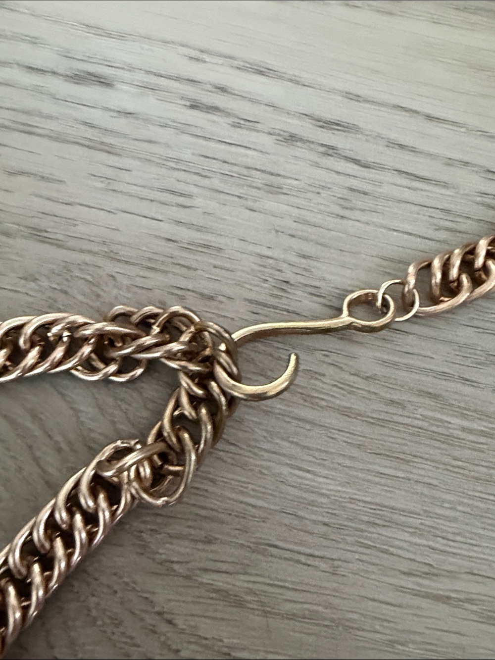 Gold-Tone belt with Pink and Pearl Pendants - Picture 3 of 5